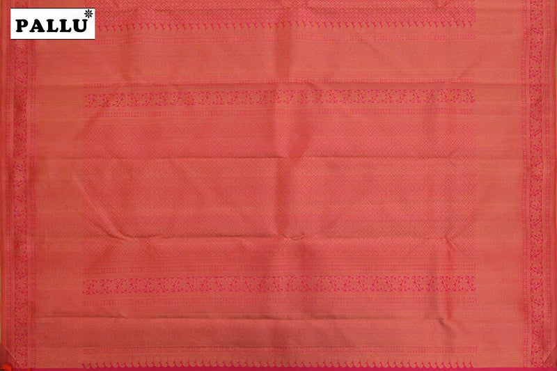 Rani Pink Colour Kanchipuram Brocade Saree