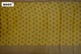 Sand Yellow Colour Tussar Silk Saree