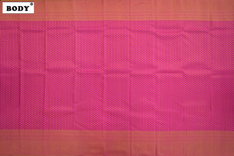 Majenta Colour Kanchipuram Brocade Saree