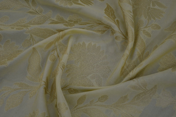 Golden Colour Banarasi silk Saree