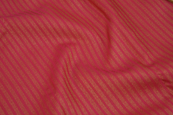 Magenta pink Colour Kanchipuram Brocade Saree