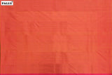 Pinkish Red colour Kanchipuram Brocade Saree