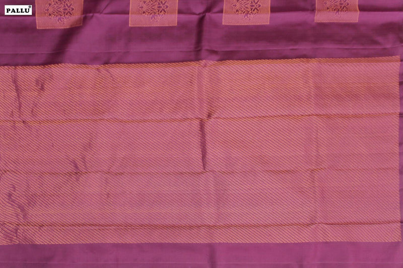 Wine Color, Kanchipuram Designer Soft Silk Saree