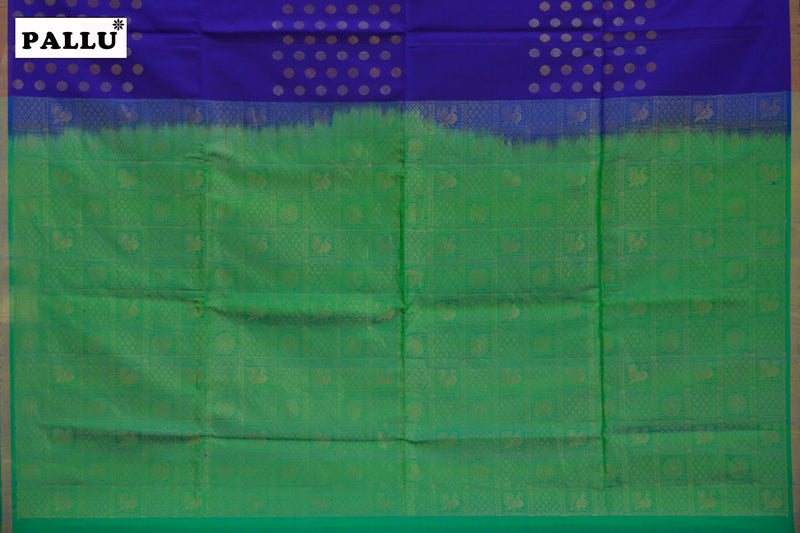 Violet Colour Kanchipuram soft Silk Saree
