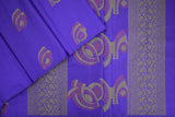 Ink Blue Colour Kanchipuram soft Silk Saree